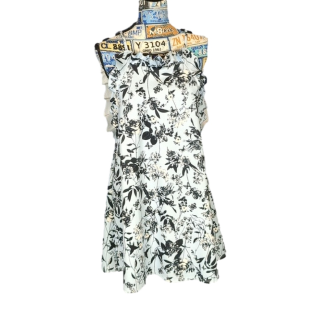 Asos blue floral dress size 6